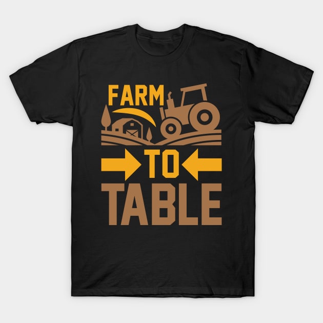 Farm To Table T Shirt For Women Men T-Shirt by QueenTees